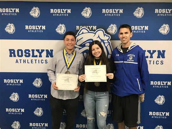 Justin Fried, Isabella DiSanti, and Mr Sorensen 